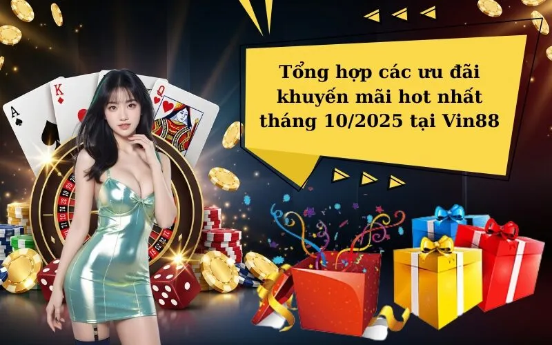 Tổng hợp các ưu đãi khuyến mãi hot nhất tháng 10/2025 tại Vin88